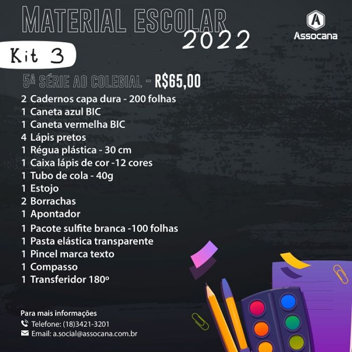 Lista Material Escolar 2022